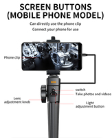 Caméra endoscopique industrielle BRK-50 de haute qualité, 30FPS, compatible OEM, smartphone, réparation de moteurs automobiles, usage domestique, portable
