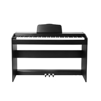 Kostengünstiges 88-Tasten Digitalpiano mit Kunststoffgehäuse USB/MIDI Kompaktes Design Schwarze Weiße Tasten Kopfhörerbuchse Leistungsstarke Tastatur