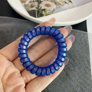 Ivanaze-bandas azules para el pelo para niña, tocado de goma, accesorios para el cabello, <span class=keywords><strong>diadema</strong></span> de línea telefónica, anilla para el cabello para mujer coreana - Product Image 4