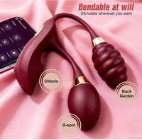 Vibrateur portable en silicone pour femmes, œuf vibrant télécommandé via application, étanche, jouet sexuel pour adultes