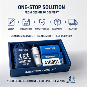Kit <span class=keywords><strong>de</strong></span> Regalo Personalizado para Maratón con Logotipo, Set <span class=keywords><strong>de</strong></span> Regalo para Carrera, Bolsa con Cordón, Camiseta, Medalla, Toalla, Artículos Promocionales <span class=keywords><strong>Deportivos</strong></span> para <span class=keywords><strong>Eventos</strong></span> <span class=keywords><strong>de</strong></span> Carrera - Product Image 2