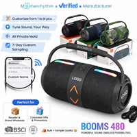 Altavoces Portátiles en Promoción, Personalización de Marca, Inalámbricos, Estéreo, con Bajos, Resistentes al Agua, con Luz RGB para Exteriores, Regalo Corporativo