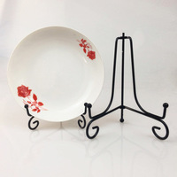 Vente chaude Réglable En Métal Chevalet Présentoir Pliable Plaque Titulaire Stand Photo Cadre Stand Noir Fer Chevalet Stand