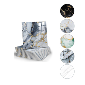 Carta da Parati in <span class=keywords><strong>Marmo</strong></span> Realistico Autoadesiva Premium 30cm*30cm, Moderna e Impermeabile per Cucina, Camera da Letto, Bagno - Offerta Speciale - Product Image 2