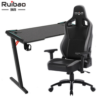 Escritorio Ergonómico de Madera Ruibao, Convertible y Ajustable en Altura, para Juegos y Deportes Electrónicos, Uso Sentado/De Pie