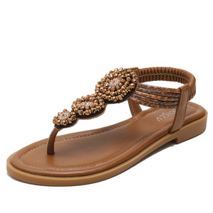 Wholesale T-Strap Bohemian Platform Outdoor Summer Beach Roman for Women Slippers Gladiator <b>Shoes</b> Evergreen Anti-Slippery - Product Image 2