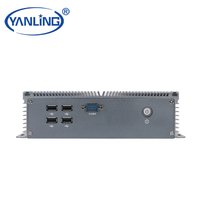 J1900 Quad Core 24/7 Boîte industrielle fiable PC avec Gigabit LAN 6COM RS485 SATA 6USB Système embarqué certifié CE RoHS pour IoT