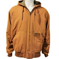 Fabriqué en chine OEM ODM toile de canard tissu robuste veste de travail d'hiver isolée pour hommes