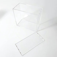 Nouvelle conception de boîte de protection en acrylique pour TCG ETB, boîte de présentation transparente pour booster de jeu, boîtes en acrylique avec couvercles magnétiques