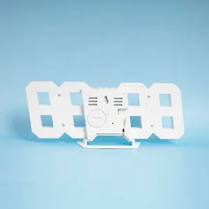 2023 corea n. 1 vendita calda Ins Modern Home Decor 3 livelli di luminosità Night Light Wall Table Desk 3D White Digital Led Alarm Clock