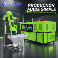 Machine de soufflage de bouteilles PET de 800 ml à 4 cavités, à haute efficacité, pilotée par PLC, pour la production de désinfectants en usine chimique et l'hygiène quotidienne