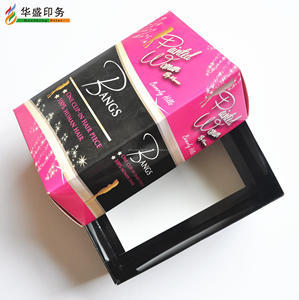 <span class=keywords><strong>2025</strong></span> mới tùy chỉnh in logo giấy Trinh Nữ tóc dệt mở rộng Tóc Giả Hộp bao bì - Product Image 2