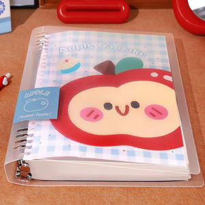 Carnet de notes personnalisé, format mignon, style dessin animé pomme, à feuilles mobiles, rechargeable, pour <span class=keywords><strong>étudiant</strong></span>s, avec logo personnalisé, couleur OEM/ODM, vente en gros - Product Image 3