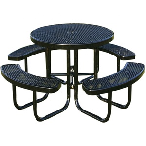Presa di fabbrica La Migliore Vendita <span class=keywords><strong>Tavolo</strong></span> <span class=keywords><strong>Da</strong></span> Picnic Parco Rotondo di Metallo <span class=keywords><strong>Tavolo</strong></span> <span class=keywords><strong>Da</strong></span> Picnic Panca Commerciale <span class=keywords><strong>Tavolo</strong></span> <span class=keywords><strong>Da</strong></span> Pranzo - Product Image 3