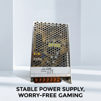Fuente de Alimentación para Máquinas de Juegos Operadas con Monedas, 120W 12V, Salida Dual, Transformador de Conmutación de 10A