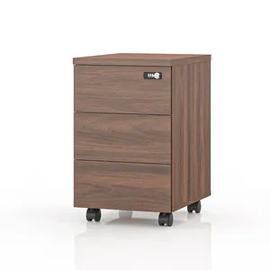 Armário de arquivo personalizado para escritório, armário de arquivo com 3 gavetas e 3 gavetas de madeira maciça de alta qualidade com almofada