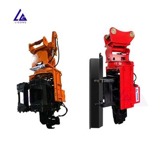 Moteur de marteau vibrant à prise latérale robuste pour charges lourdes, adaptable aux excavatrices de 10 à 50 tonnes, pour le battage de pieux dans les sols durs/rocheux, certifié CE, grande taille - Product Image 6