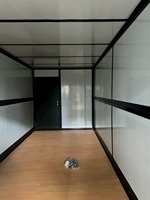 Panneau sandwich en acier léger Sunlit, respirant, maison conteneur pliable de 10 pieds et 20 pieds, maisons préfabriquées pour le camping, pour villa