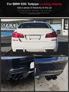 SYPES uitlaatpijpen voor BMW F06 F10 F11 535i 535d 640d 640i carbon fiber uitlaatsierstukken <span class=keywords><strong>M</strong></span> Performance systeem quad uitlaatpijpen - Product Image 4