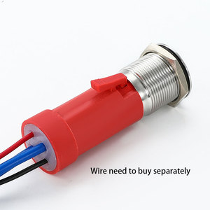 19 Mét IP67 4pin 20A nặng hiện tại Vòng chống thấm nước và điện LED ánh sáng 316L kim loại push button chuyển - Product Image 4