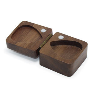 ترويج معدن غيتار يختار حالة صندوق خشبي ريشة ملحقات تخزين هدايا بيع بالجملة مخصص الجوز الغيتار الخشب اختيار مربع - Product Image 3