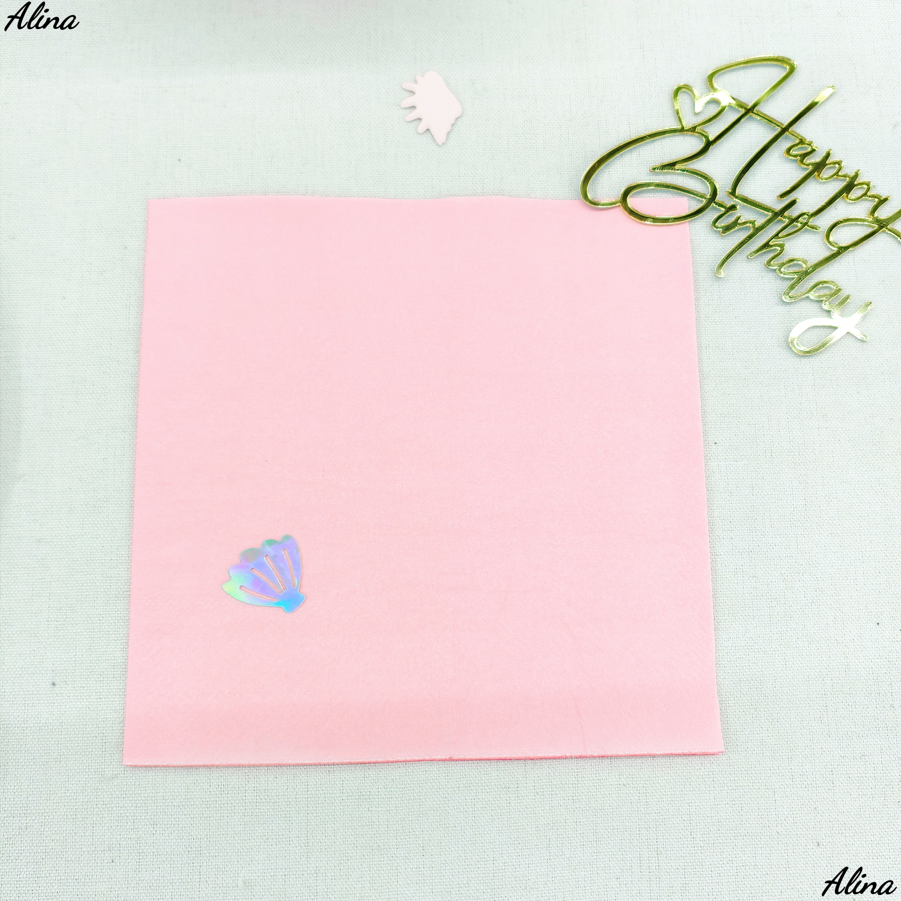 Servilleta ROSA de 33 cm * 20 piezas