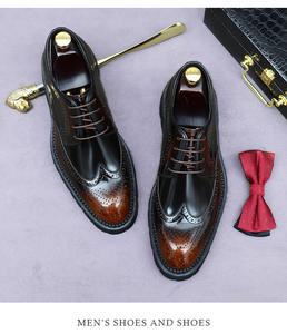 Zapatos de Vestir Formales de Negocios para Hombre, Estilo Británico, de Alta Calidad, con Cordones Oxford, Forro de Cuero Genuino, Color Verde Perenne, para Boda - Product Image 3