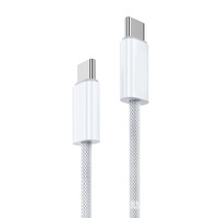 1M 60W USB-C Nylon Tressé Câble Chargeur Type C à TYPE C Câble de Charge Rapide pour iPhone 16 15 Pro Max 15 Pro Puls Avec Boîte