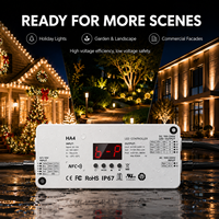Contrôleur LED RGBW étanche IP67 DMX DALI 4 canaux PWM Dimmer 6A Sortie Durable pour Kit d'éclairage de Jardin, Bâtiment, Fêtes OEM