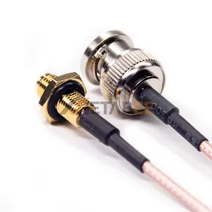 Adaptor kabel BNC ke SMA konektor Coax lurus RG316