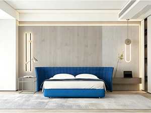 Cadre de lit king queen avec rangement, taille double, simple, moderne, ensemble pour matelas adultes, tête de lit luxueuse pour lit double en bois - Product Image 1