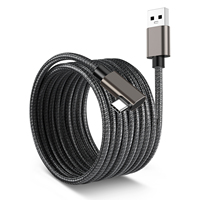 VR Link Cable USB C Cable USB tipo C de ángulo recto de 90 grados para Oculus Quest 2 Cable de carga y datos de alta velocidad para auriculares VR