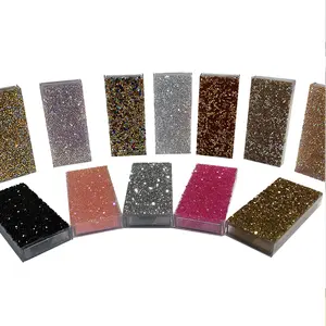 Strass Decor Wimpers Verpakking Bling Wimper Dozen Glitter Wimper Opbergdoos Leeg