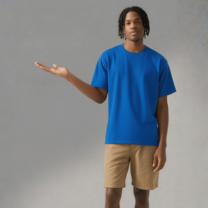 190G 100% Cotton Crew Neck <strong>T</strong>-<strong>Shirts</strong> | Basic Short Sleeve Tee for Wholesale &amp; Custom - Product Image 2