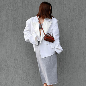 Primavera personalizada de alta calidad de contraste, Color Slim Fit Mujeres Traje Blazer <span class=keywords><strong>2022</strong></span> Señoras Moda Trajes de manga larga/ - Product Image 4