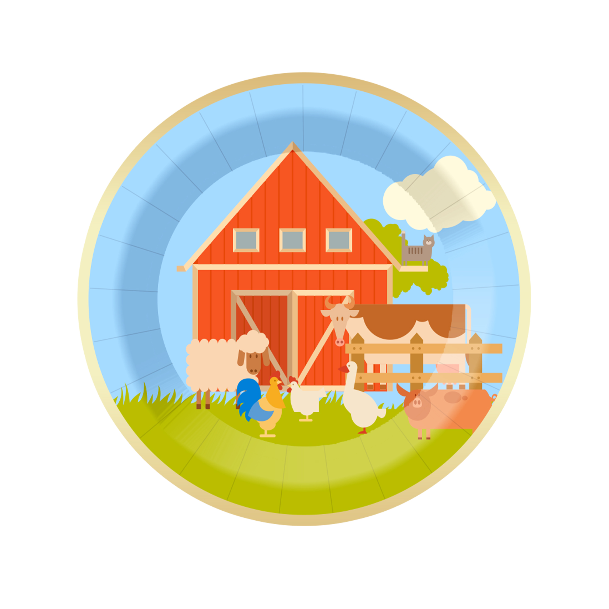 Plato de 7 pulgadas - 8