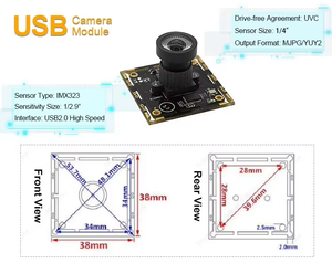 Module de caméra CMOS IMX323 1080P 2MP USB2.0 avec vision nocturne H.265 et stockage cloud pour systèmes automatisés de gestion de parkings - Product Image 6