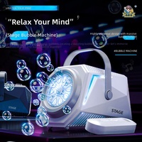 Machine à bulles électrique pour enfants, entièrement automatique, rechargeable, télécommandée, avec lumières et scène, grande capacité