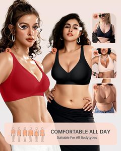 Reggiseno con Supporto in Lattice ad Alta Resilienza, Fascia Antiscivolo, Anti-Appiattimento, Senza Cuciture, Senza Ferretto, Taglie Forti, <span class=keywords><strong>Intimo</strong></span> S-5XL, Ingrosso - Product Image 5