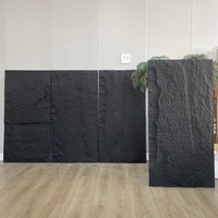 Mousse de PU polyuréthane pierre grande dalle légère facile à installer fausse pierre artificielle panneau mural en pierre de PU pour le salon