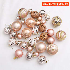 Ensemble d'ornements de Noël boîte-cadeau boule peinte décoration de vacances décor de fête boules de Noël - Product Image 6