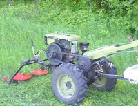 Tracteur de marche tondeuse à disques mini petite tondeuse à disques rotative pour tracteur manuel