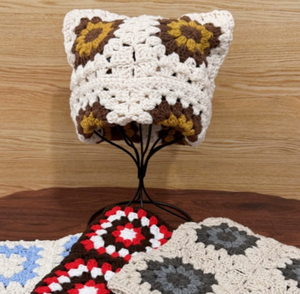 Crochet seau chapeau creux fleur tricoté chapeau mode pêcheur à la main Crochet tricot chapeau nouveauté - Product Image 4
