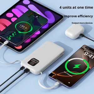 <span class=keywords><strong>Batería</strong></span> de estado semisólido de plástico que <span class=keywords><strong>no</strong></span> se inflama, cable integrado resistente a pinchazos, <span class=keywords><strong>carga</strong></span> súper rápida de 22.5W, <span class=keywords><strong>batería</strong></span> externa de 10000 mAh - Product Image 4