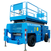 Plateforme élévatrice à ciseaux tout-terrain homologuée CE, 12m 14m de hauteur, robuste, 4x4, hydraulique, pour le levage de matériaux