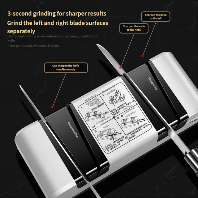 Multifunctional Sharpening Tool Household Kitchen Gadgets Electric Knife Sharpener Knife Grinder