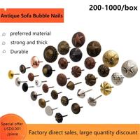 Fabricant vente en gros clous ronds en bronze 11mm punaises clous de tambour en argent meubles en bronze canapé clous à bulles en cuivre