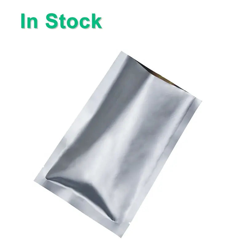 3 Seiten dichtung Silber Reine Aluminium folie Heiß siegel bare Verpackungs beutel mit hoher Barriere für die langfristige Lagerung von Lebensmitteln