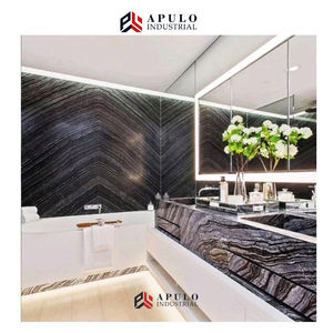 Fabbrica diretta marrone <span class=keywords><strong>antico</strong></span> pavimento in legno zebra pietra di marmo piastrelle del pavimento di prezzi a buon mercato nero di bambù zebrano grigio marmo - Product Image 1