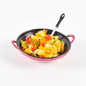 Juguete de Comida en Miniatura Simulada: Huevo Frito en Sartén, Arroz Frito en Sartén, Mini Adorno <span class=keywords><strong>para</strong></span> Casa de Muñecas - Product Image 6